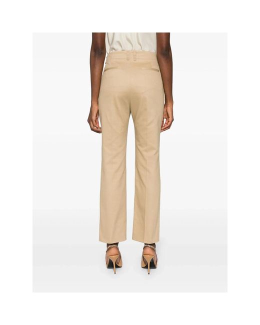 Saint Laurent Natural Neutrals Trousers