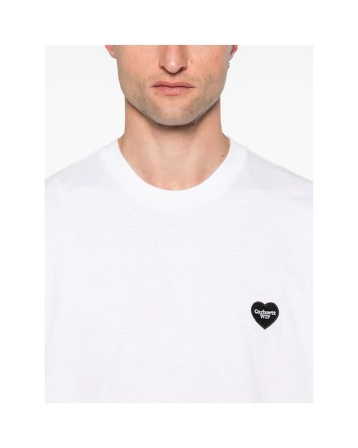 Carhartt White S/S Heart Ii Hartt Cotton T-Shirt for men