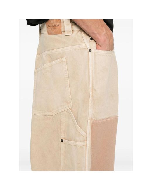 Balenciaga Natural Neutrals Trousers for men