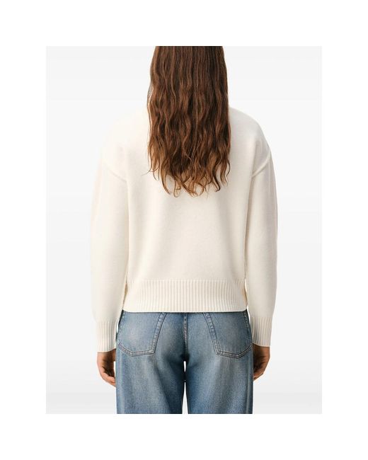 AMI White Neutrals Sweaters & Knitwear for men