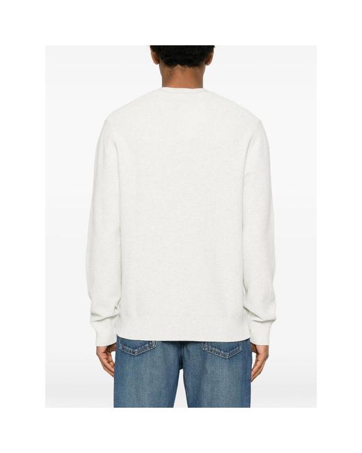 Calvin Klein White Crew Neck Sweater for men