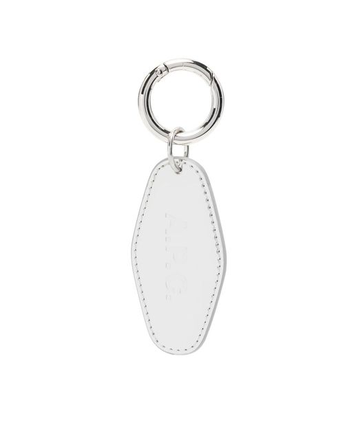 A.P.C. White Keyrings & Chains