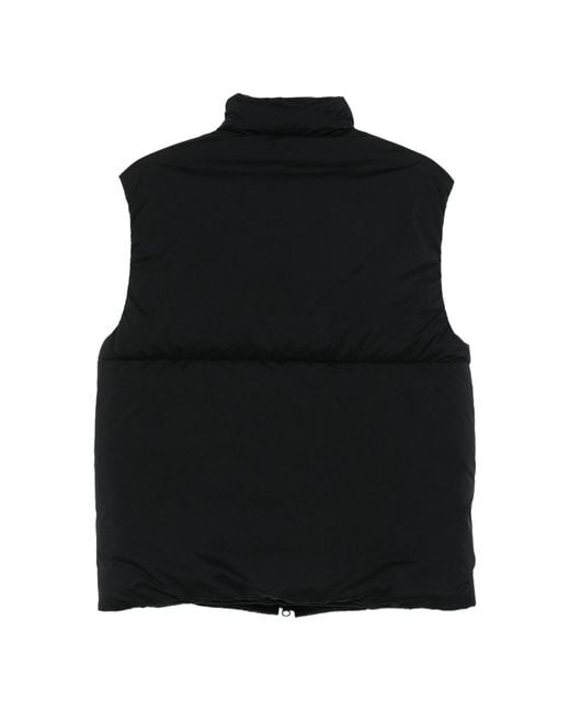 Canada Goose Black Lodge Logo-Patch Quilted Gilet for men