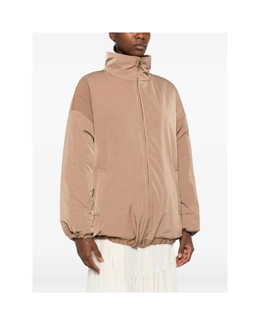 LE SULLY STUDIO Natural Zip-Up Puffer Jacket