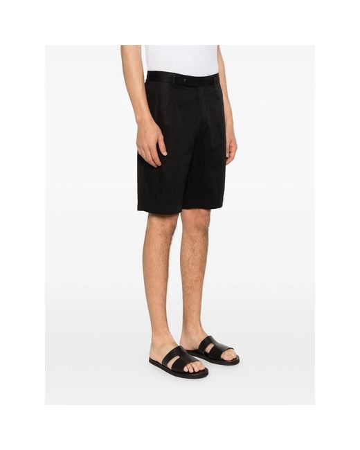 PT Torino White Pleated Shorts for men