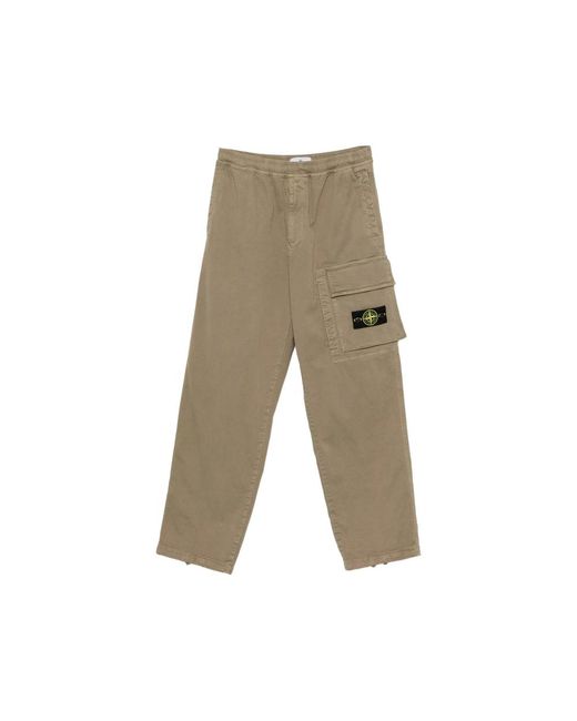 Stone Island Natural Neutrals Trousers for men