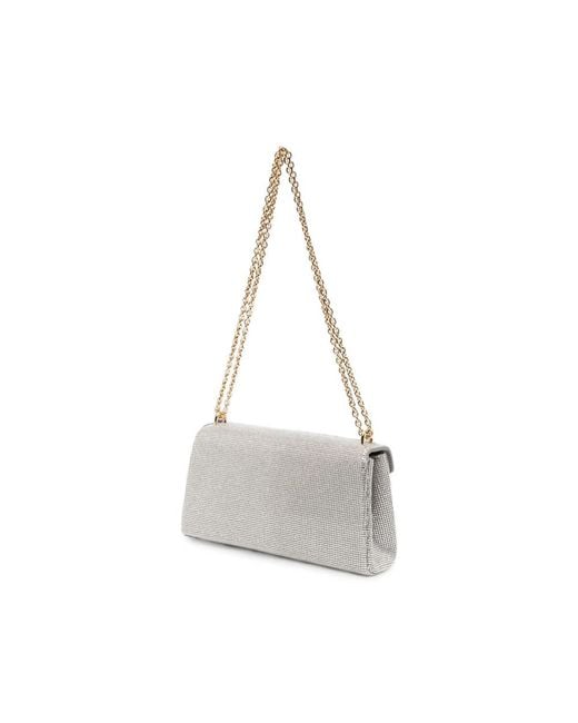 Gucci Gray Dionysus Crystal-Embellished Shoulder Bag