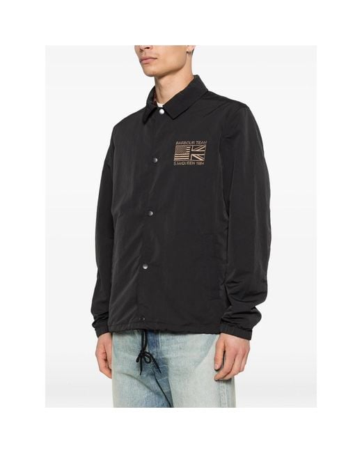 Barbour Black Shirt Jacket for men