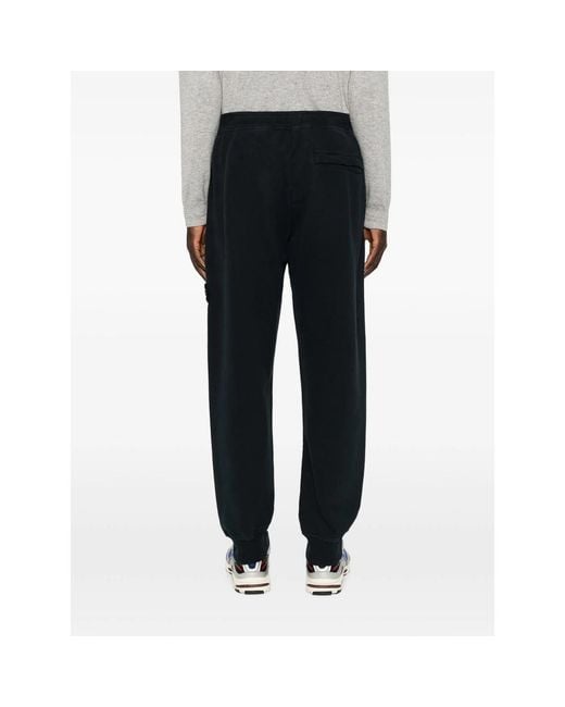 Stone Island Black Trousers for men