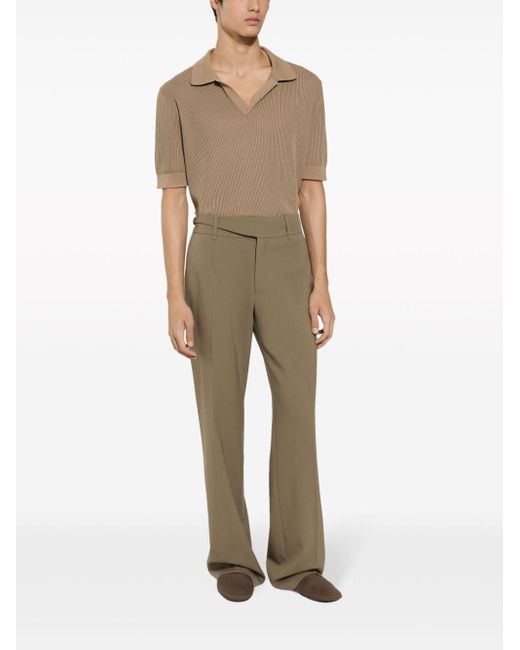 Dolce & Gabbana Brown Short Sleeve Polo Shirt for men