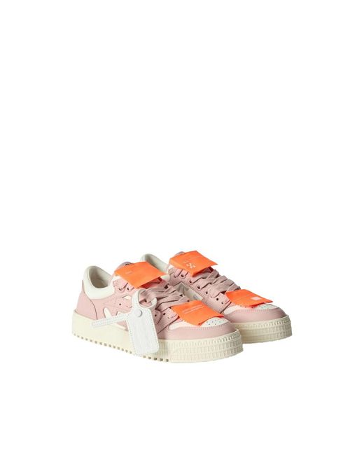 Off-White c/o Virgil Abloh Pink Off-Court 3.0 Low-Top Sneakers