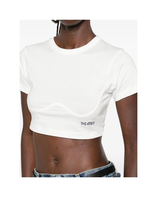 The Attico White T-Shirt Cotton