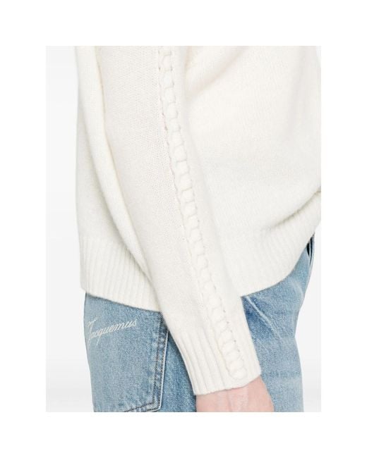 Kujten White Turtleneck Sweater