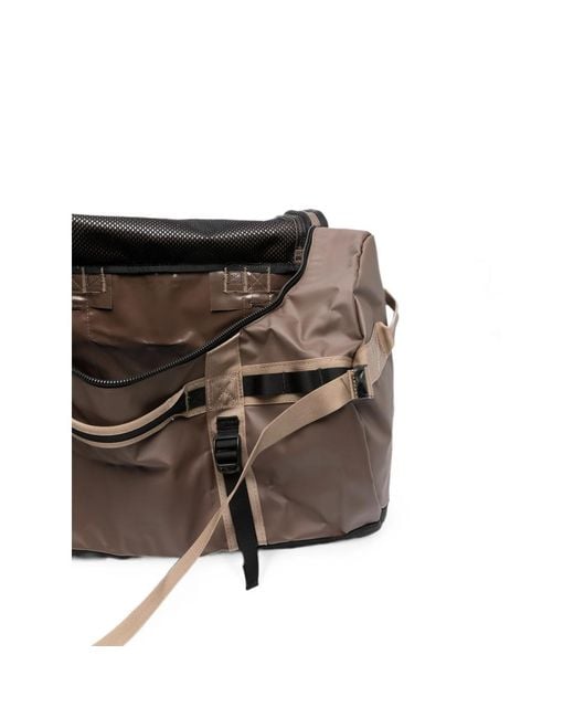 The North Face Black Base Camp Logo-Print Duffle Bag for men