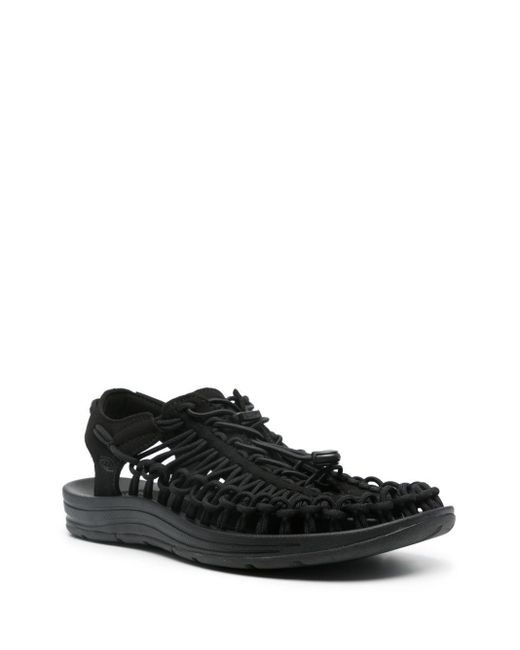 Keen Black Uneek Flat Sandals for men