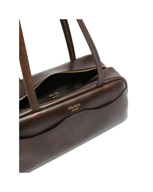 Prada Brown Shoulder Bags