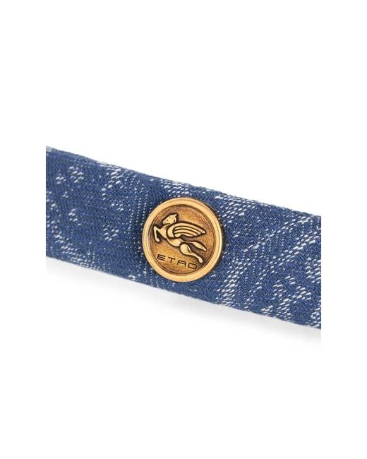 Etro Blue Hair Accessories