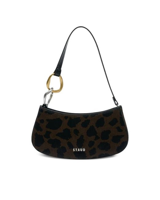 Staud Black Mini Ollie Shoulder Bag