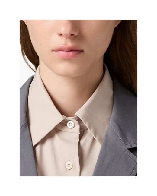 Miu Miu Blue Washed Stretch Poplin Jacket