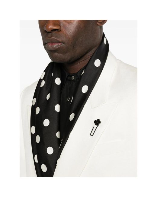 Lardini White Double-Breasted Blazer for men
