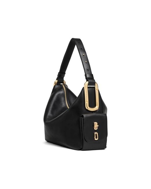 Marc Jacobs Black Shoulder Bag Calf Leather