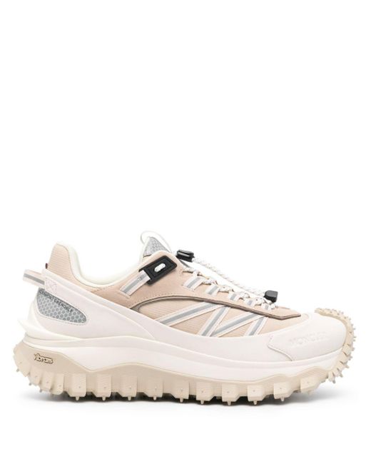 Moncler White Trailgrip Reflective-Detail Sneakers for men