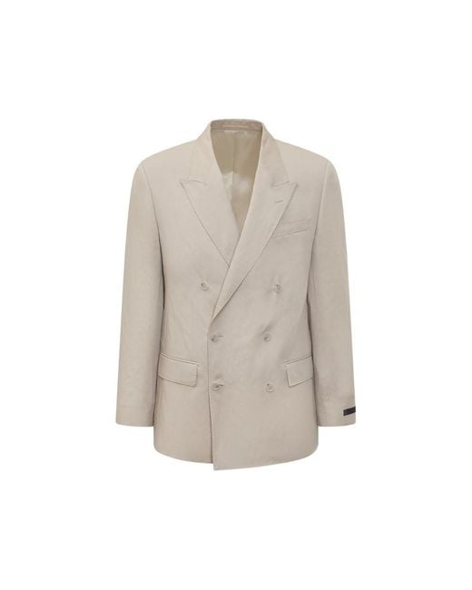 Beckham X Boss Gray X Beckham Slim-Fit Jacket With Micro Pattern for men