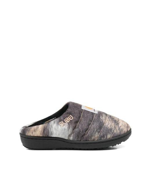 Carhartt Brown X Subu Patterned Slippers for men