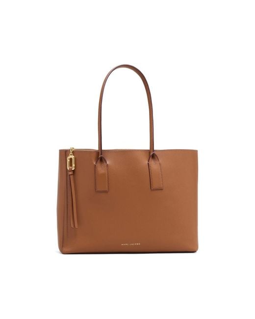 Marc Jacobs Brown The Pop J-Marc Tote Bag