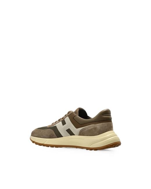 Hogan Green Hyperlight Panelled Sneakers for men