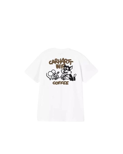 Carhartt White T-Shirt Graphic Print for men