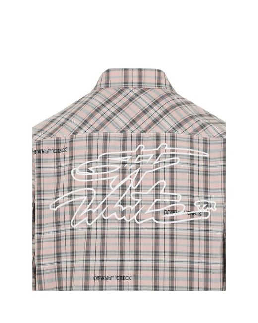 Off-White c/o Virgil Abloh Gray Neutrals Shirts for men