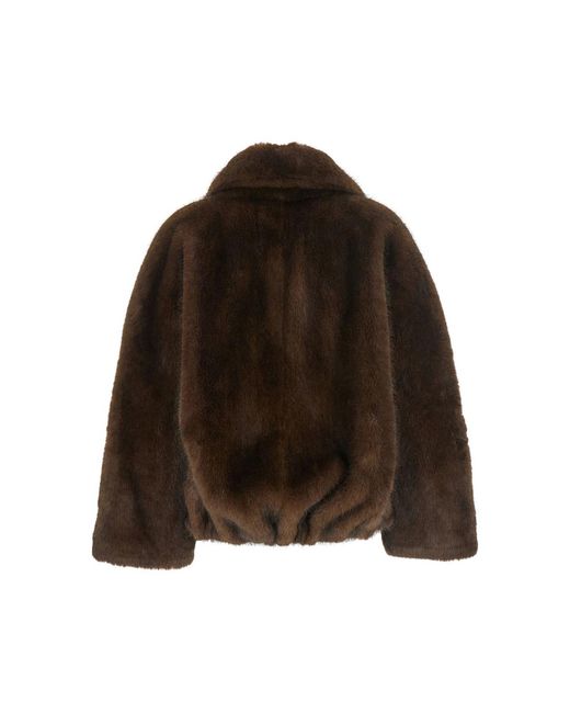 VALENTINI 1972 Brown Faux-Fur Jacket