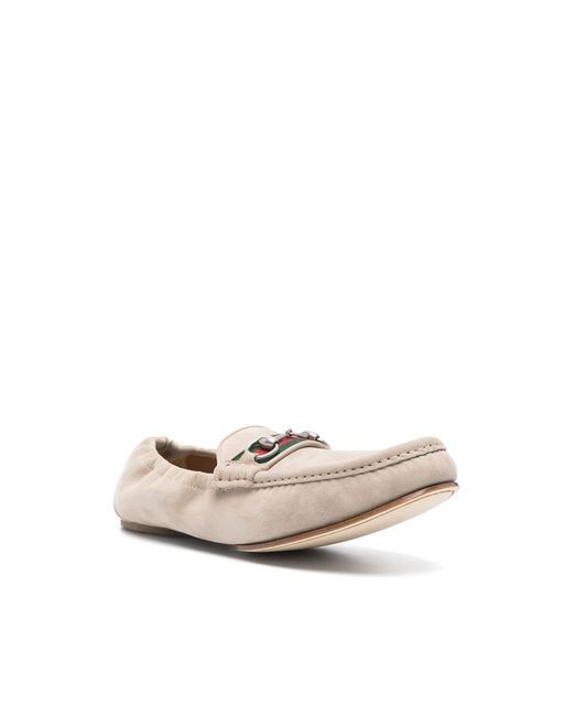 Gucci White Neutrals Loafers for men