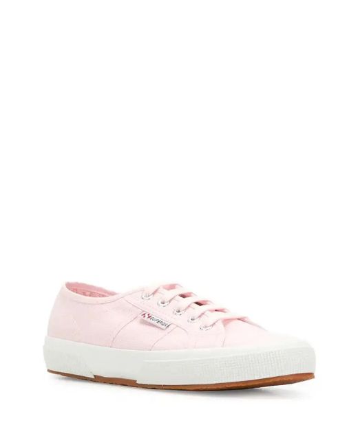 Superga Pink Lace-Up Sneakers