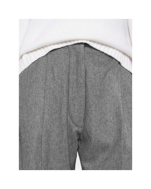 Thelatest Gray E-Billie Pleated Trousers
