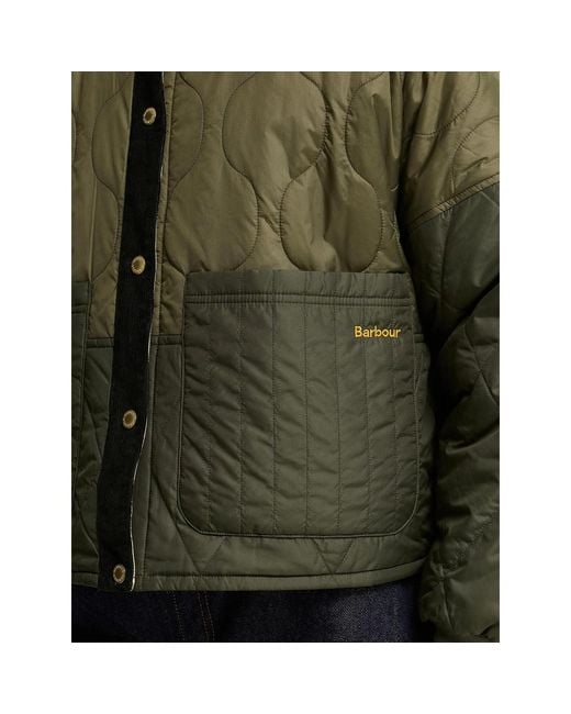 Barbour Green Reversible Quilted Jacket