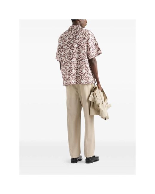 Prada Natural Neutrals Shirts for men