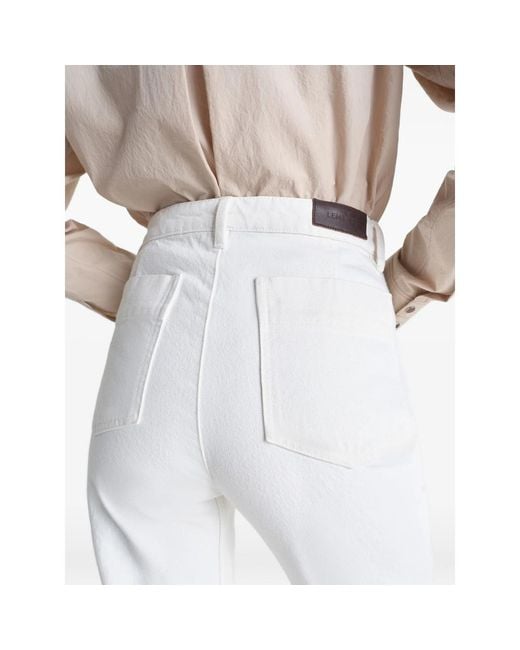 Lemaire White Straight-Leg Cotton Jeans