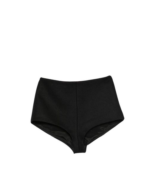 ANDAMANE Black Tami High-Waisted Shorts