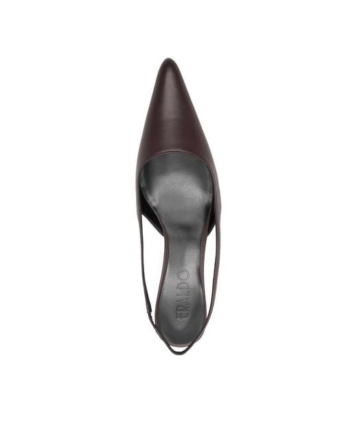 Eraldo Brown 40Mm Slingback Point-Toe Heeled Pumps