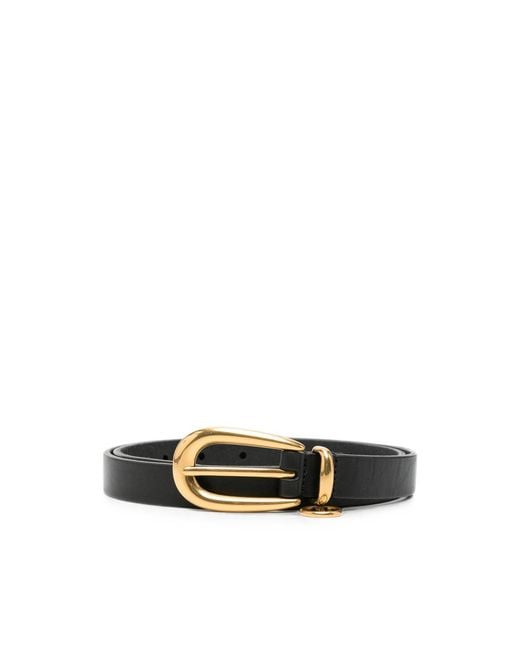Saint Laurent Multicolor Cassandre Charm Elongated Buckle Thin Belt