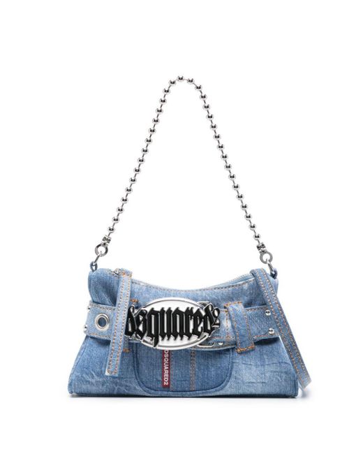 DSquared² Blue Gothic Denim Shoulder Bag