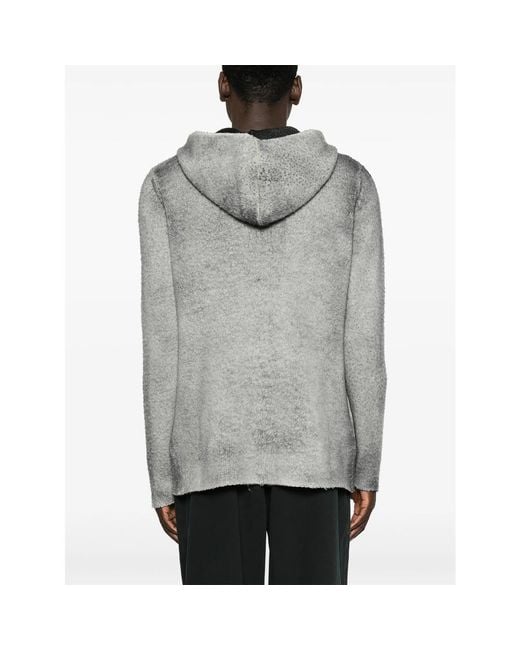 Avant Toi Gray Zip-Up Sweater for men