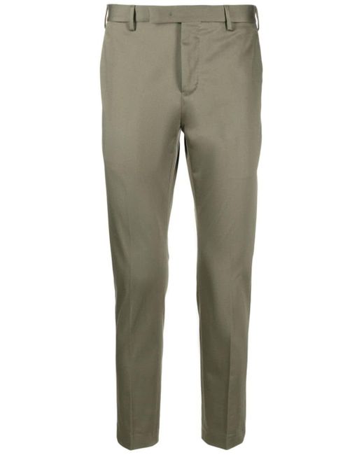 PT Torino Green Key-Charm Cotton Chino Trousers for men