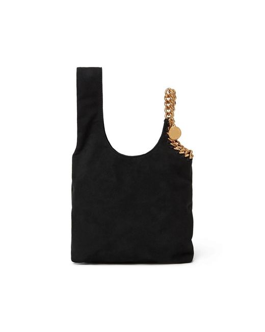 Stella McCartney Black Frayme Chain-Link Clutch Bag