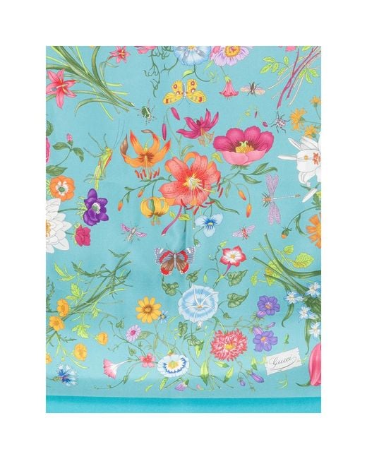Gucci Blue Scarves