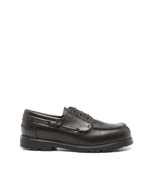 Studio Nicholson Black Guston Boat Shoes for men