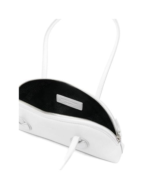 MARGE SHERWOOD White Shimmer-Effect Tote Bag
