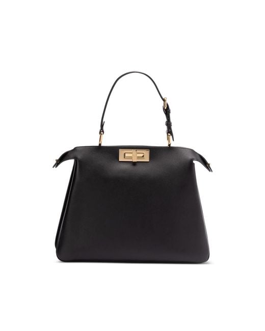 Fendi Black Peekaboo Tote Bag